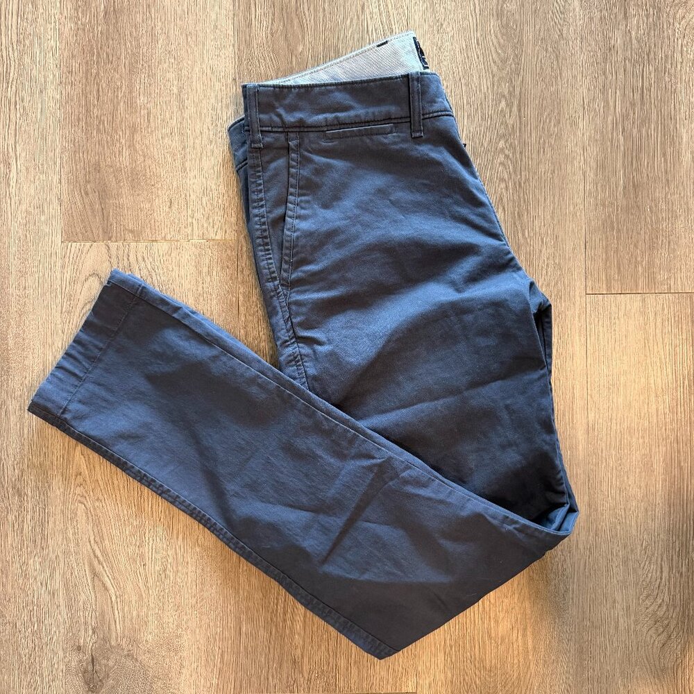 Abercrombie & Fitch Langdon Skinny Stretch Chinos Navy Blue 32x32
